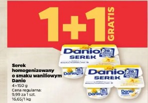 Serek homogenizowany o smaku waniliowym Danio