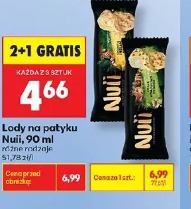 Lody na patyku Nuii
