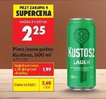 Piwo jasne pełne Kustosz