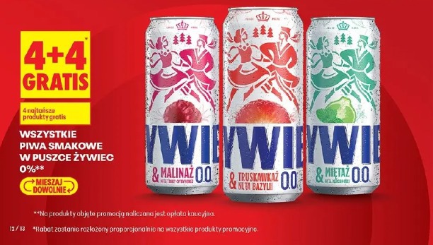 Wszystkie piwa smakowe w puszce Żywiec 0.0%