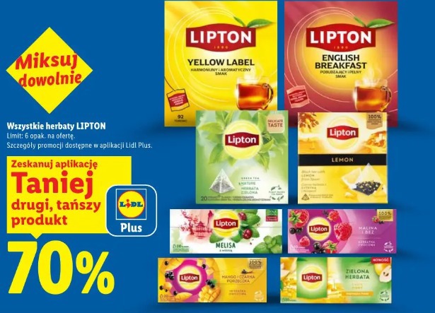 Wszystkie herbaty Lipton