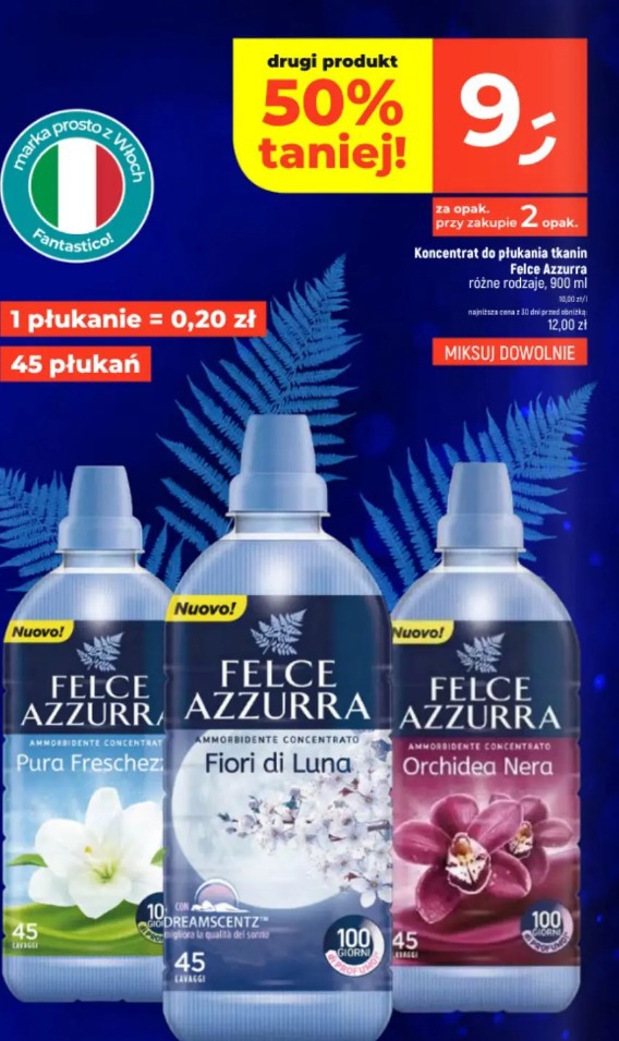 Koncentrat do płukania tkanin Felce Azzurra