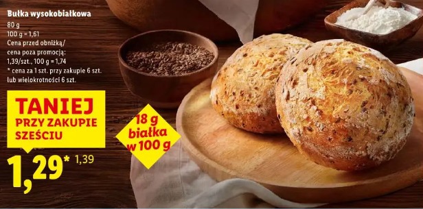 Bułka wysokobiałkowa