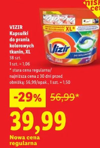 Vizir Kapsułki do prania kolorowych tkanin, XL