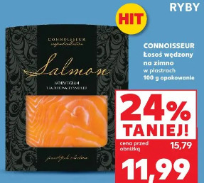 Connoisseur Łosoś wędzony na zimno w plastrach