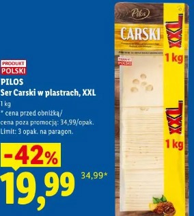 PILOS Ser Carski w plastrach XXL