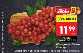 Winogrono różowe