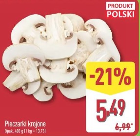 Pieczarki krojone