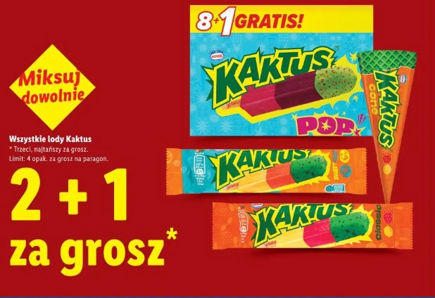 Wszystkie lody Kaktus