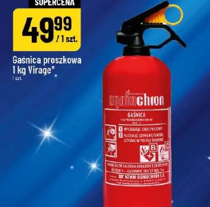 Gaśnica proszkowa 1 kg Virage