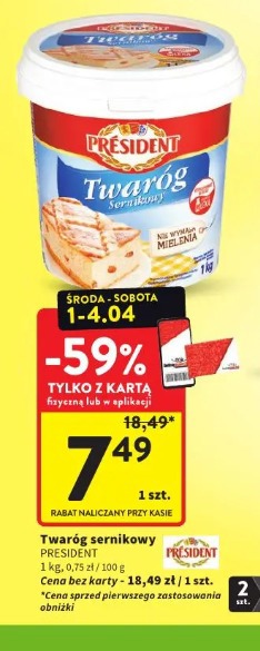 Twaróg sernikowy President