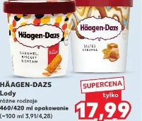 Häagen-Dazs Lody różne rodzaje