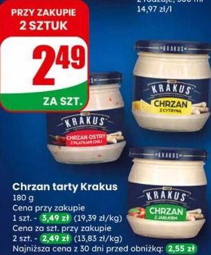 Chrzan tarty Krakus
