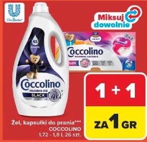 Coccolino żel, kapsułki do prania