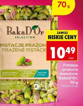 BakaD'Or Sélection Pistacje prażone niesolone