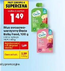 Mus owocowo-warzywny Dada Baby Food
