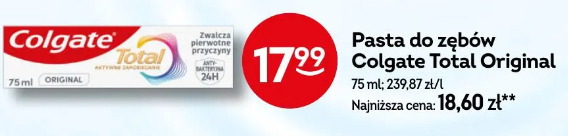 Pasta do zębów Colgate Total Original