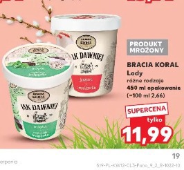 Bracia Koral Lody różne rodzaje