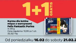 Karma dla kotów mięso z warzywami Felix Fantastic Purina