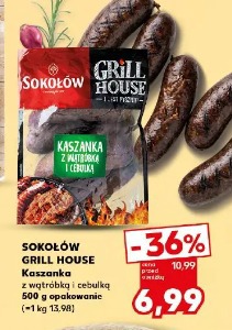 Sokołów Grill House Kaszanka z wątróbką i cebulką