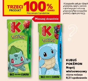 Kubuś Pokémon napój wieloowocowy