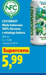 Coconaut Woda kokosowa 100% tłoczona z młodego kokosa