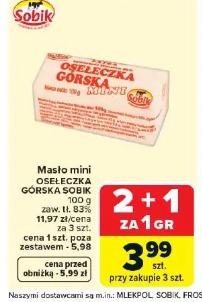Masło mini OSEŁECZKA GÓRSKA SOBIK