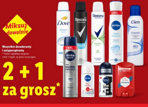 Wszystkie dezodoranty i antyperspiranty