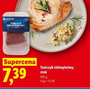 Tuńczyk żółtopłetwy, stek