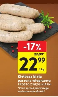 Kiełbasa biała parzona wieprzowa Prosto z Wędlinarni