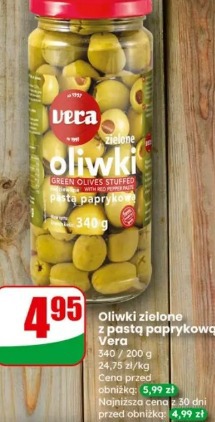 Oliwki zielone z pastą paprykową Vera