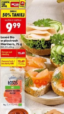 Łosoś Bio w plastrach Marinero