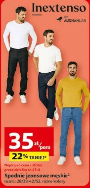 Spodnie jeansowe męskie Inextenso by Auchanlab