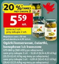 Ogórki konserwowe, ćwiartki, kanapkowe lub kwaszone