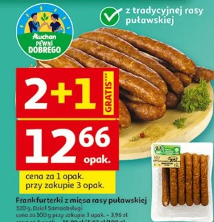 Frankfurterki z mięsa rasy puławskiej