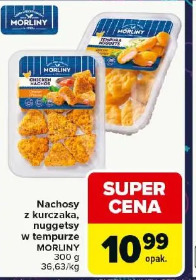 Nachosy z kurczaka, nuggetsy w tempurze MORLINY