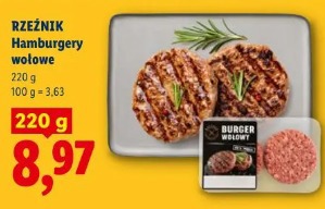 Rzeźnik Hamburgery wołowe