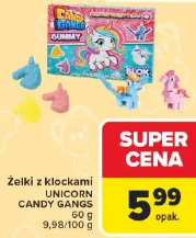 Unicorn Candy Gangs żelki z klockami