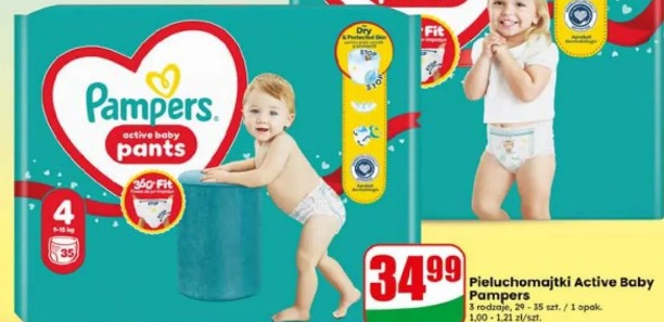 Pieluchomajtki Active Baby Pampers