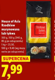 House of Asia Rzodkiew marynowana lub tykwa