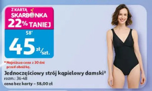 Jednoczęściowy strój kąpielowy damski