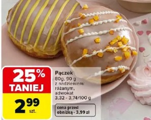 Pączek z nadzieniem: różanym, adwokat