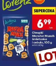 Chrupki Monster Munch śmietanka i cebula Lorenz