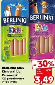 Berlinki Kids Kiełbaski lub Paróweczki
