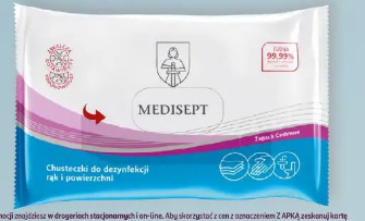 Medisept, chusteczki do dezynfekcji
