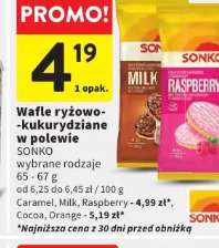 Wafle ryżowo-kukurydziane w polewie SONKO