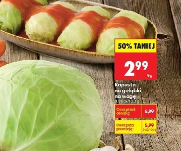 Kapusta na gołąbki na wagę