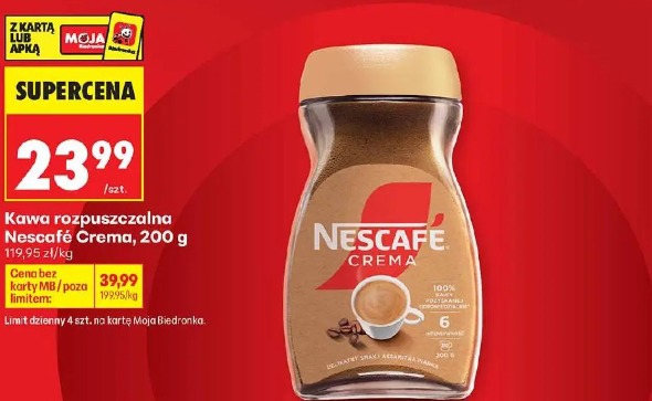 Kawa rozpuszczalna Nescafé Crema