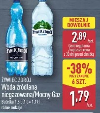 Żywiec Zdrój Woda źródlana niegazowana/Mocny Gaz