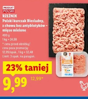 Rzeźnik Polski kurczak Biesiadny, z chowu bez antybiotyków – mięso mielone